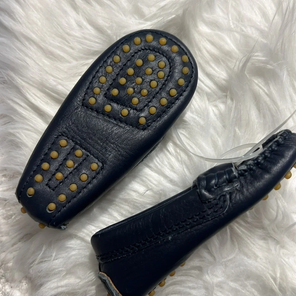 Alanta Moccasin For Babies Size EU 20 US 12-18 Months Blue Leather lining